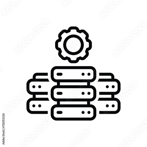 Black line icon for raid 