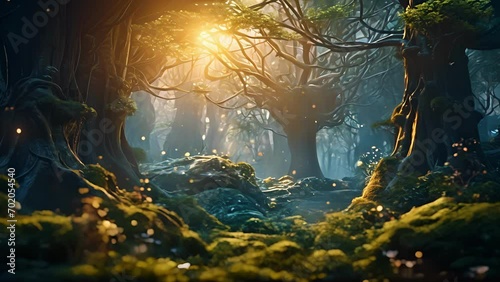 Let your imagination take flight as you explore enchanted forests and ethereal realms in this captivating video. photo