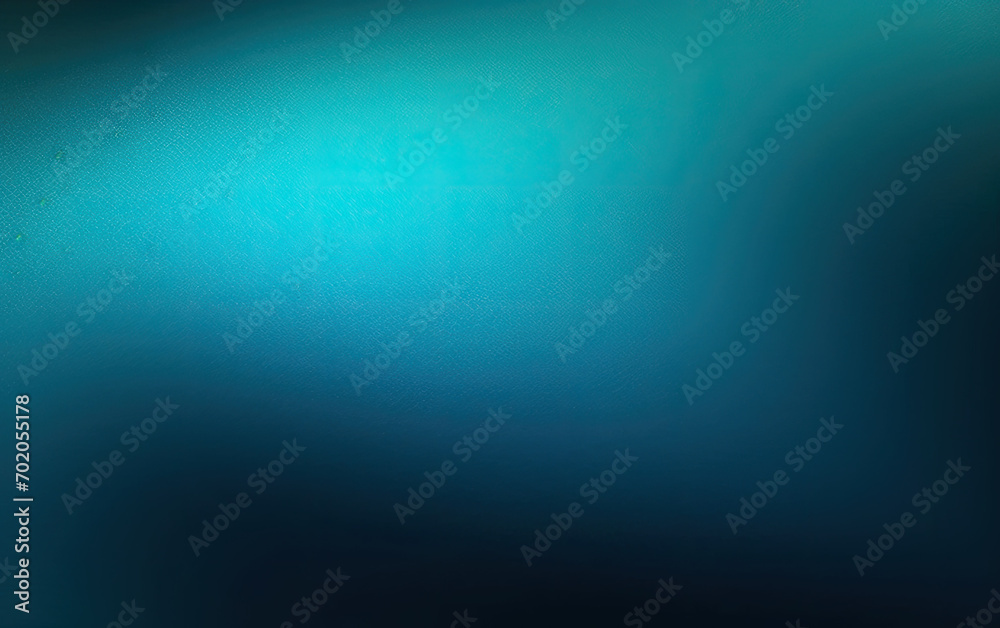 Obraz premium underwater world background, teal cyan sea blue green abstract wave wavy background. color Ombre gradient. Blue color. Noise grain rough grungy