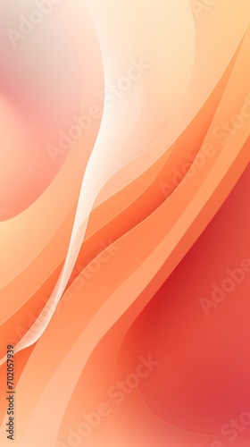 Abstract modern orange gradient waves overlay background with copy space for text