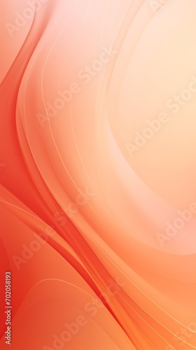 Abstract modern orange gradient waves overlay background with copy space for text