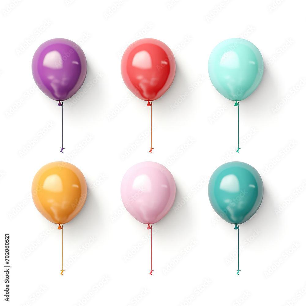 Colorful Balloons in various colors
