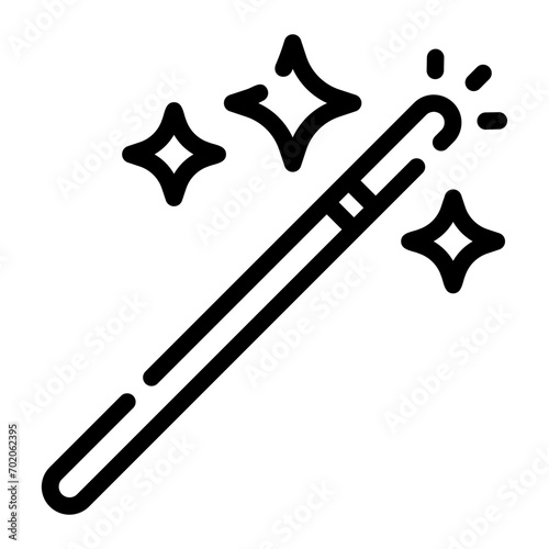 magic wand Line Icon