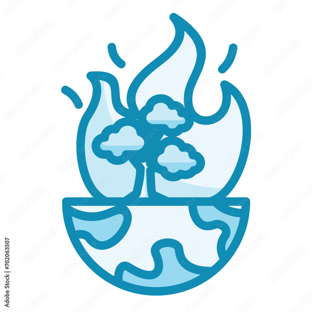 Obraz premium Wildfire Icon