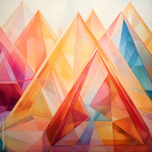 Overlapping Translucent Triangles, Abstract
