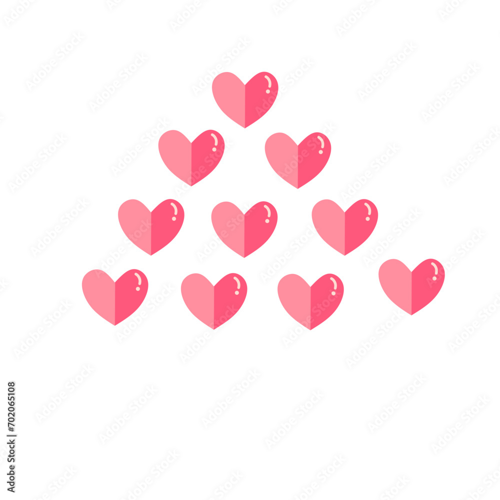 Heart love icon rating 