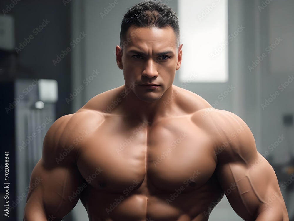 Fototapeta premium portrait of a muscular man