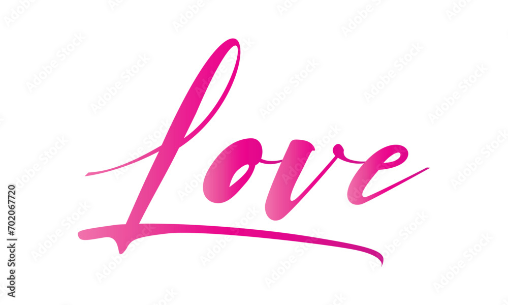 Vector love calligraphic lettering quote romantic inscription for lovers love text
