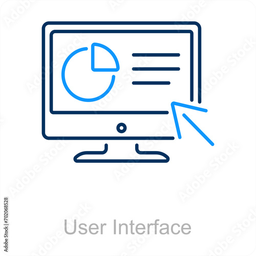 User Interface and ui controls icon concept 