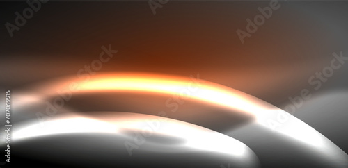 Neon-lit waves surge across background, mesmerizing dance of luminescence and motion. Dynamic backdrop captures essence of energy and modern aesthetics