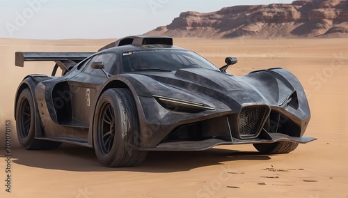 spider super car in desert near, fast car new car , luxury exotic car © Алексей Ковалев
