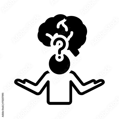 Solid black icon for Know