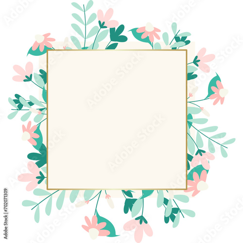 Wallpaper Mural Rectangle Floral Frame Torontodigital.ca