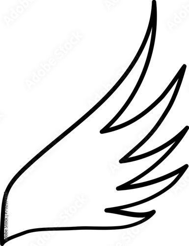 Wing line icon