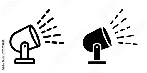 Spotlight icon. symbol for mobile concept and web design. vector illustration