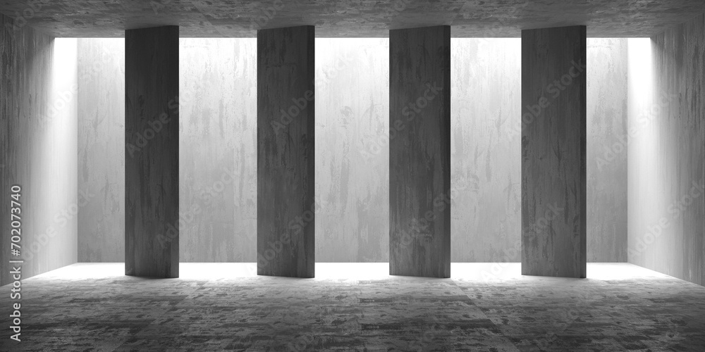 Abstract empty modern interior. Concrete walls Abstract empty modern interior. Concrete walls