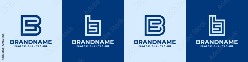 Fototapeta premium Letter BS Logo Set, suitable for business with SB or BS initials