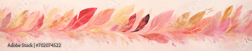 Whimsical Feather Brushstrokes 