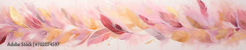 Whimsical Feather Brushstrokes 