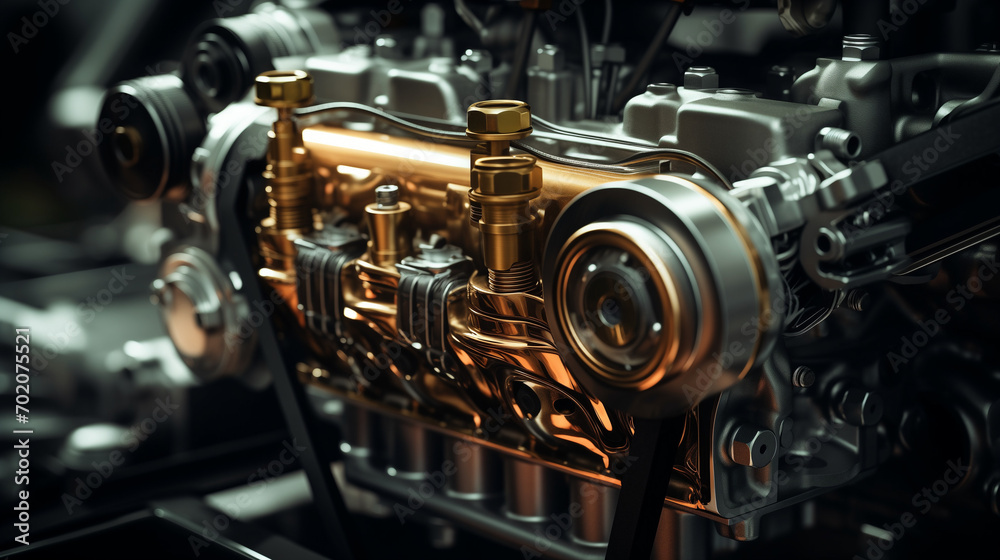 Car engine parts. generative ai