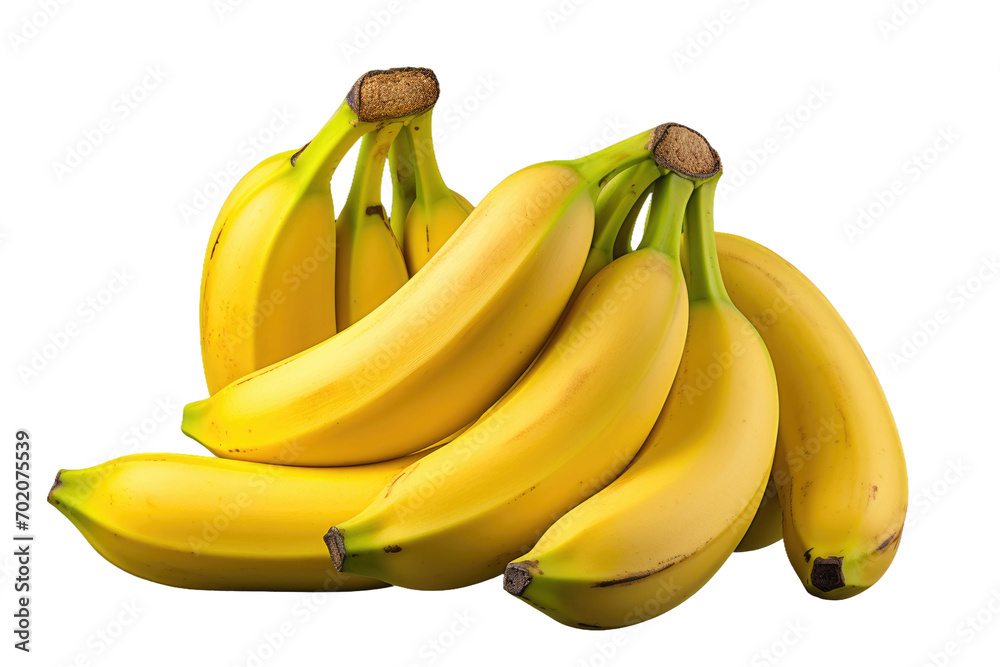 Healthy Fruit Bananas Artwork Isolated on Transparent Background