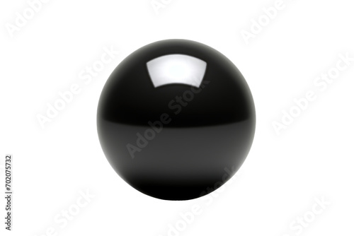 Black Ball Design Isolated on Transparent Background