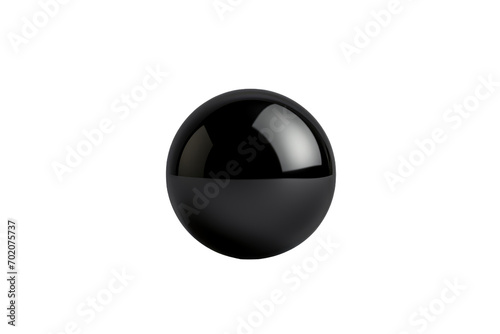 Premium Black Sphere Display Isolated on Transparent Background