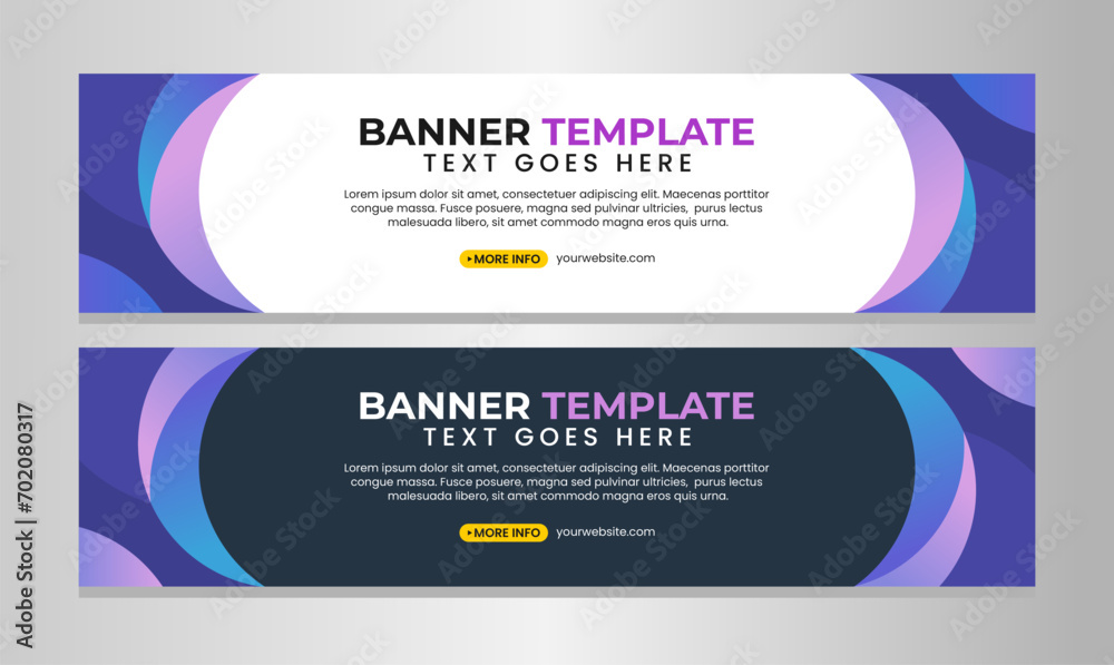 Business banner template design Business banner template design
