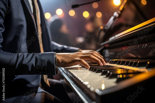 a person playing a piano photo