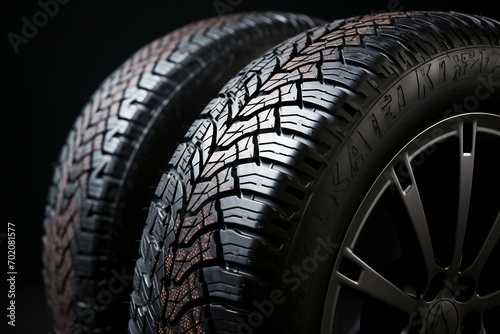 close up of a pair of tires