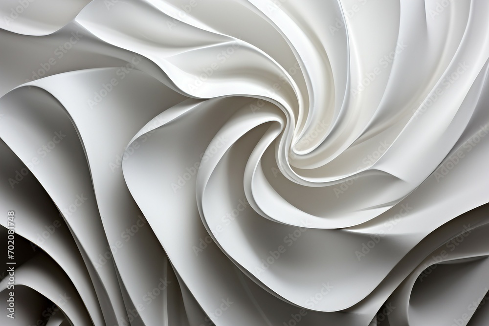 a white swirly fabric