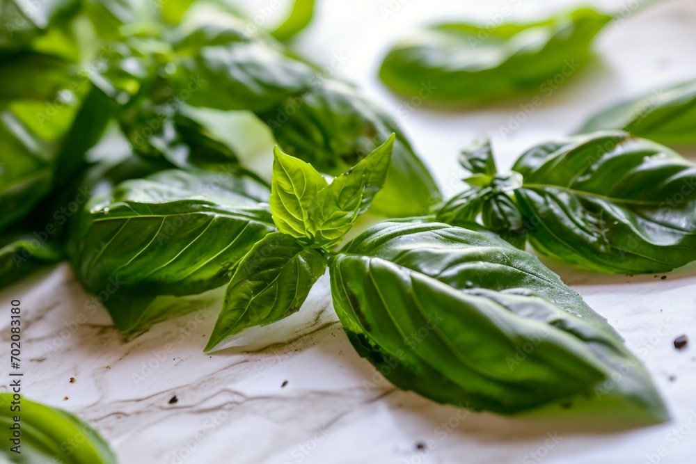 a group of green leaves