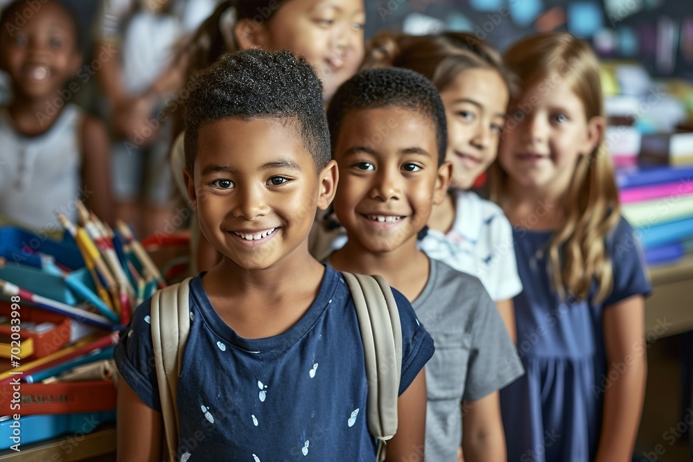 a group of children smiling a group of children smiling