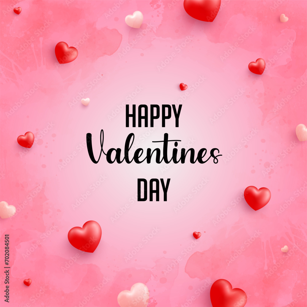 Happy Valentines Day vector illustration background. it is suitable for card, banner, or poster