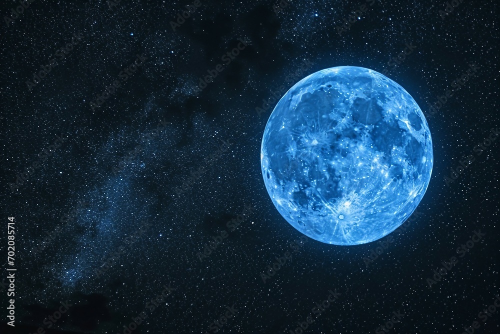 Obraz premium a blue planet in space