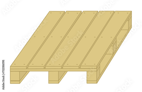 Wooden pallet - Works construction, DIY, industry, logistics, woodwork and joinery