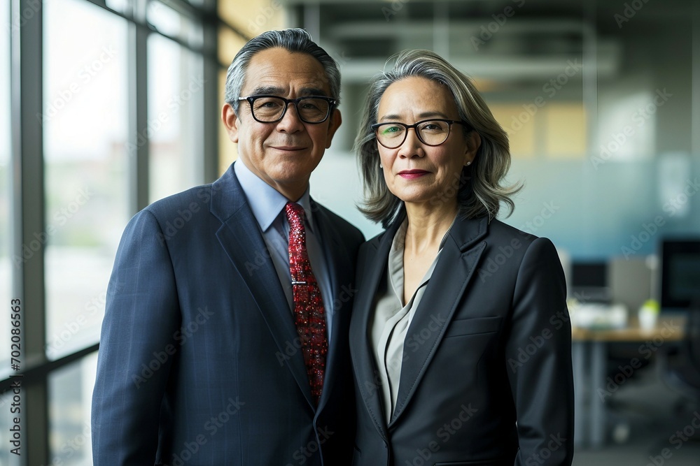 a man and woman in suits a man and woman in suits