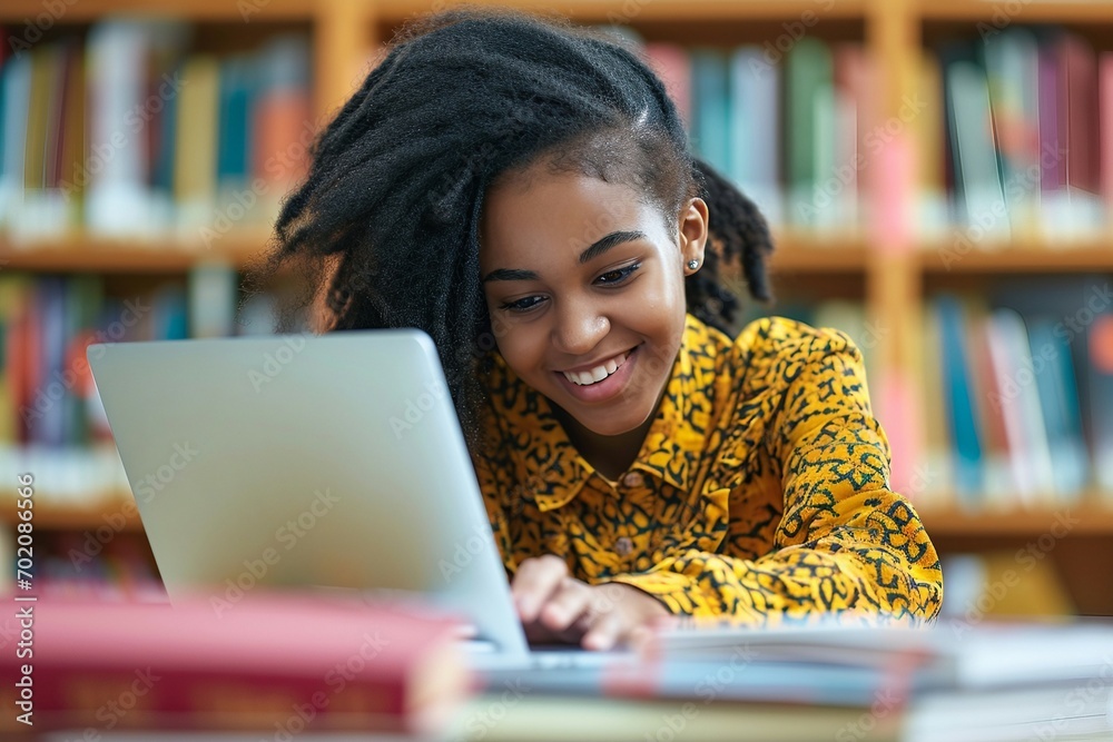 a woman looking at a laptop a woman looking at a laptop