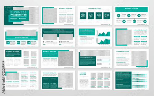 business presentation editable company profile template flyer and promotion content photo