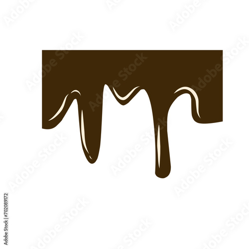 melted chocolate dripping