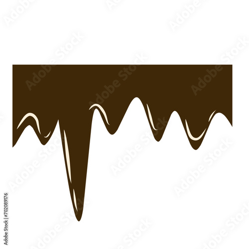 melted chocolate dripping