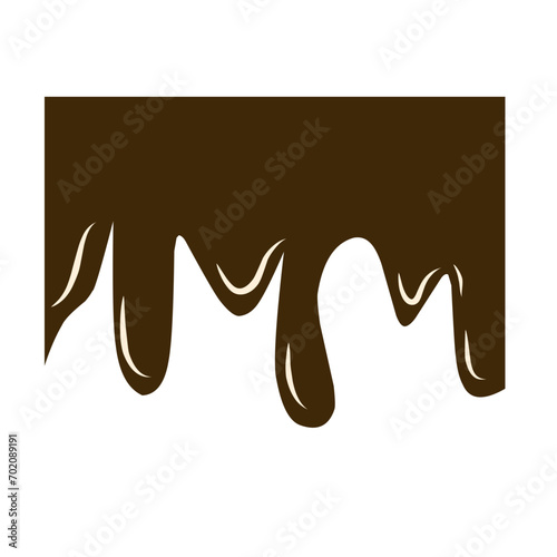 melted chocolate dripping