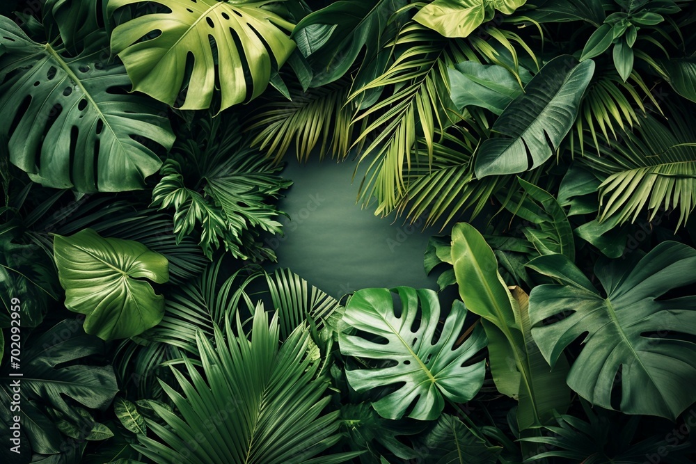 a group of green leaves a group of green leaves
