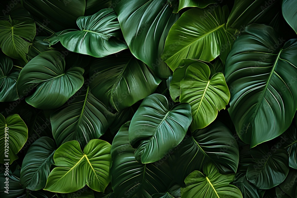 a large green leaves a large green leaves