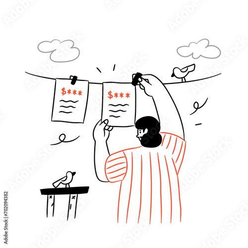 Digital Invoice illustration