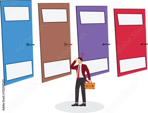 Choice, Door,Decisions,Recruitment,Abstract,Accessibility, Businessman