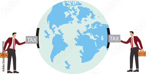 Manual worker, Tax, Global Business, Global, Tax Form, Planet Earth, Businessman