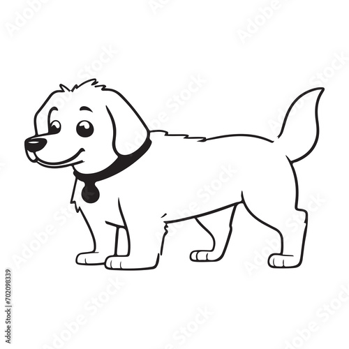 Simple and cute silhouette of Beagle dog  transparent png