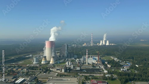 Wallpaper Mural Aerial view of coal power plant. Torontodigital.ca