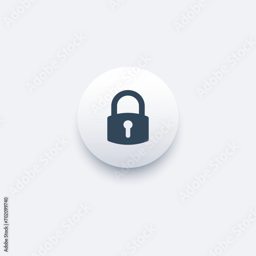 Padlock icon, security sign...